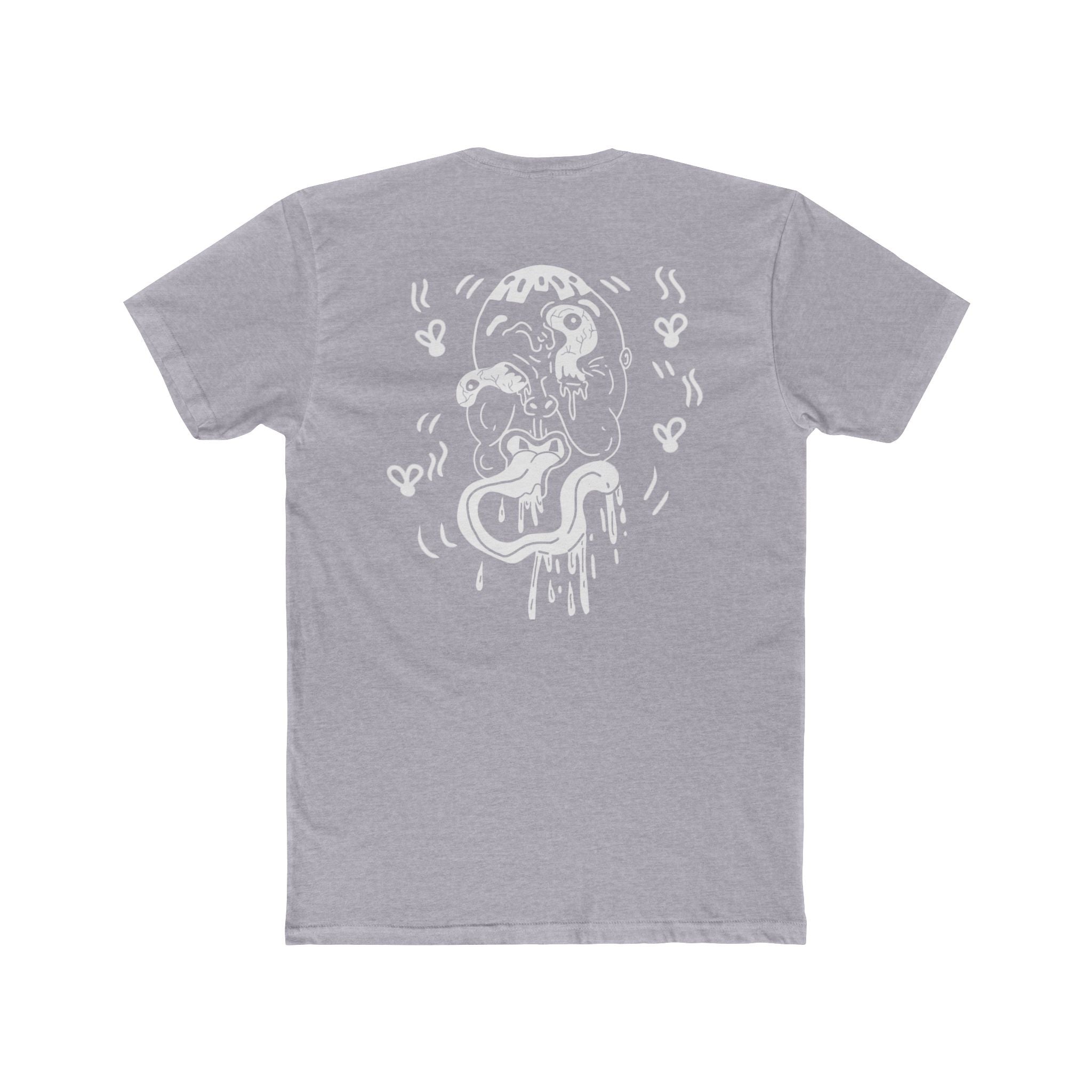 Front and back ugly face expired graphic Tee