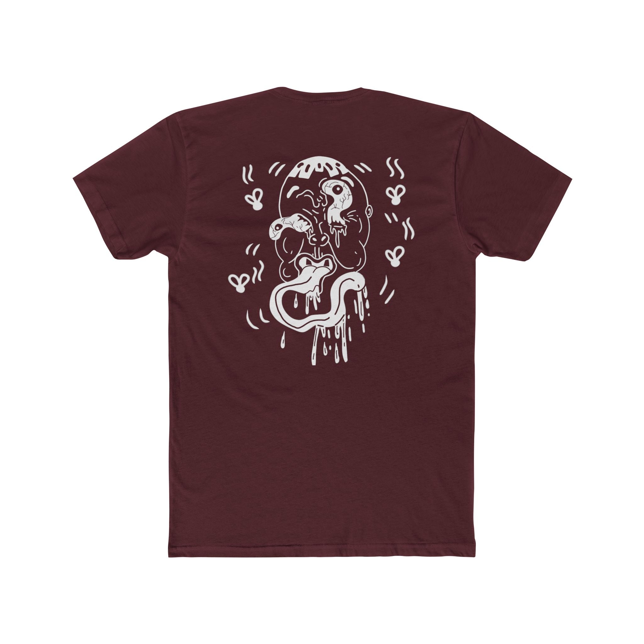 Front and back ugly face expired graphic Tee