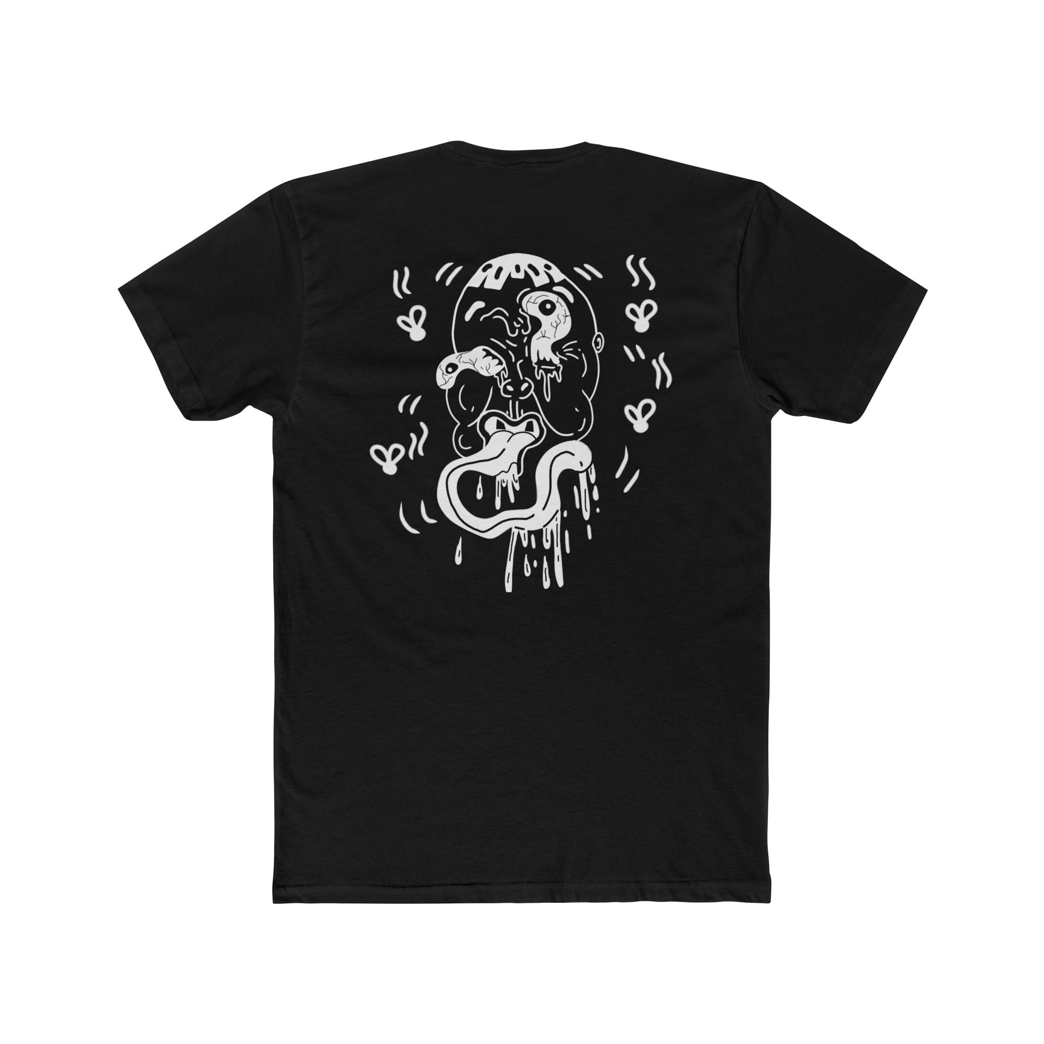Front and back ugly face expired graphic Tee