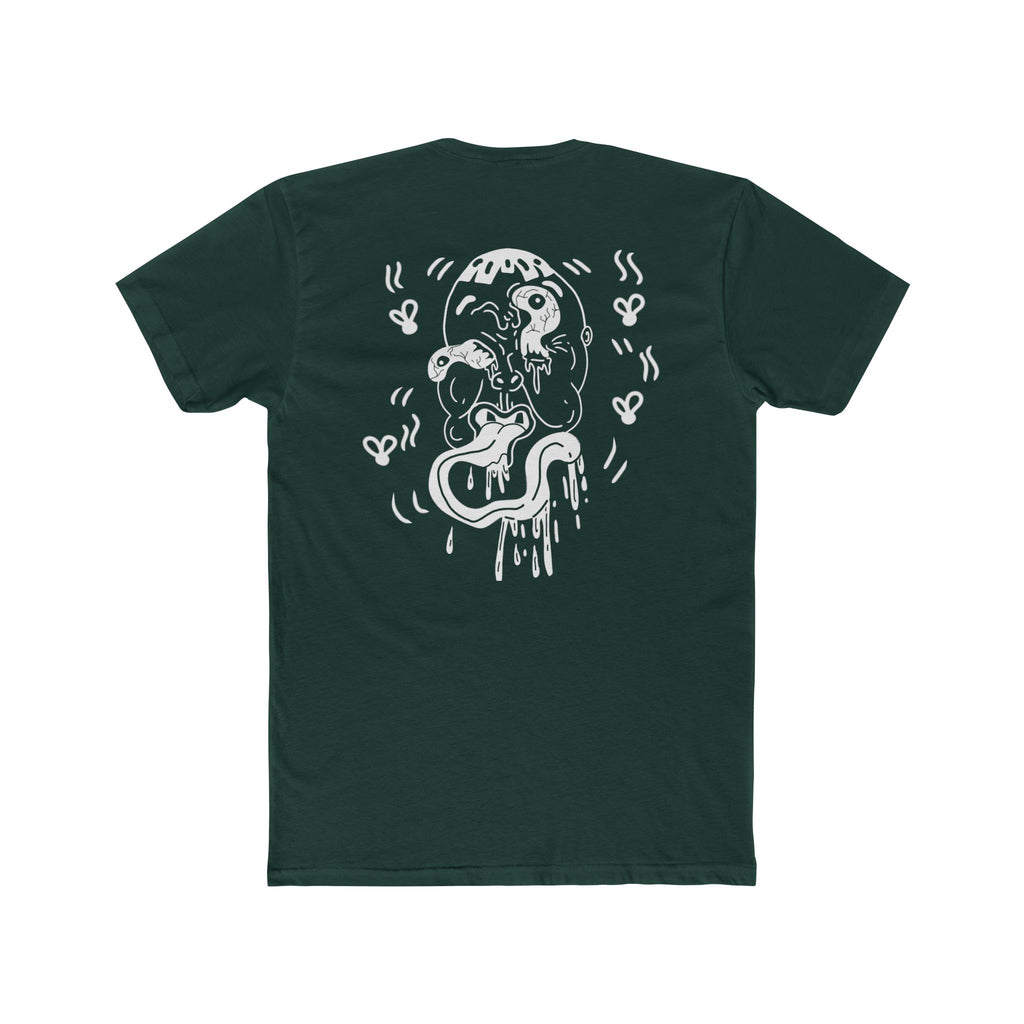 Front and back ugly face expired graphic Tee
