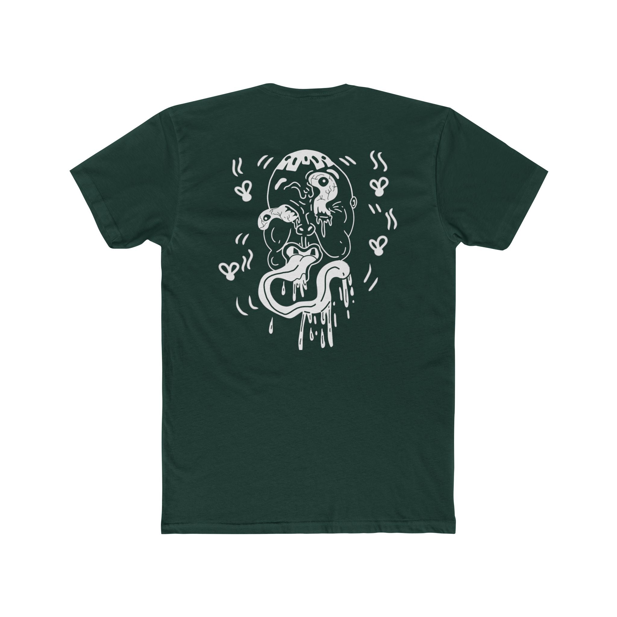 Front and back ugly face expired graphic Tee