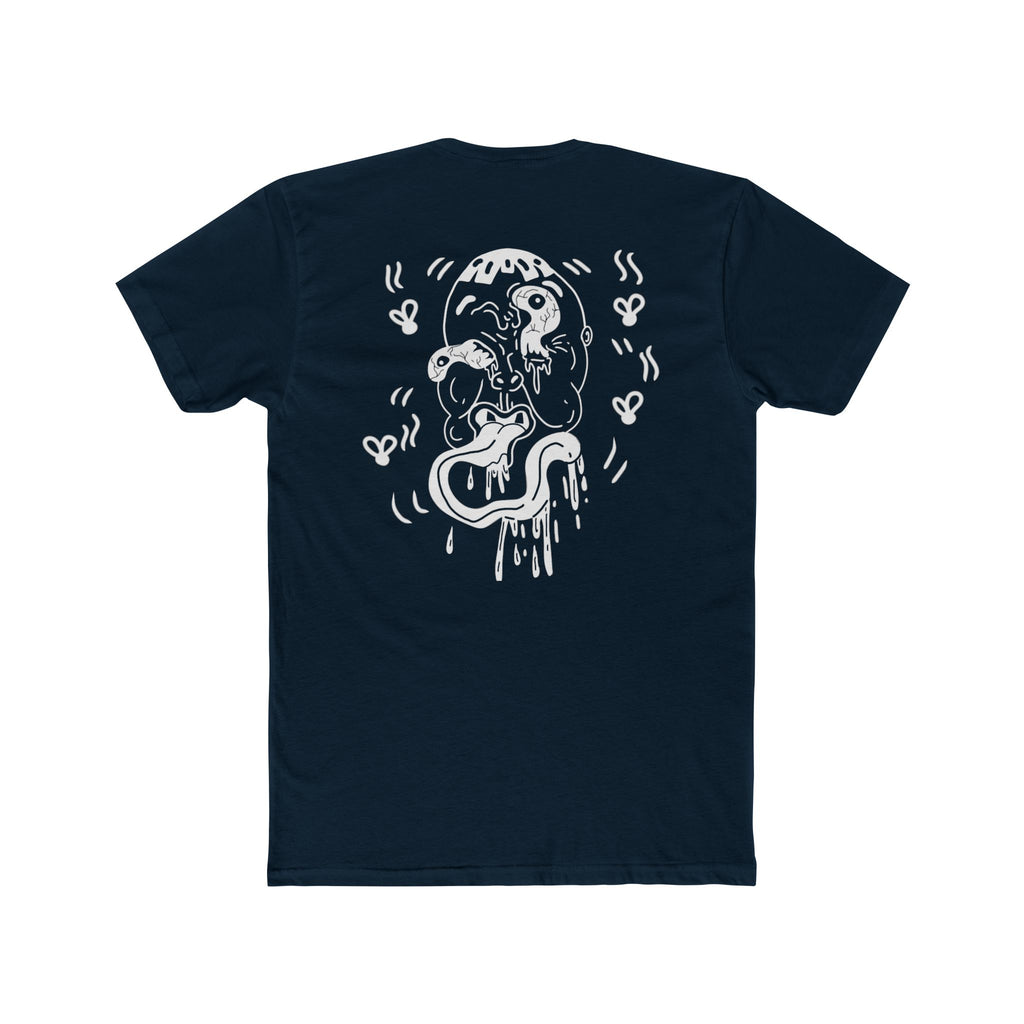 Front and back ugly face expired graphic Tee