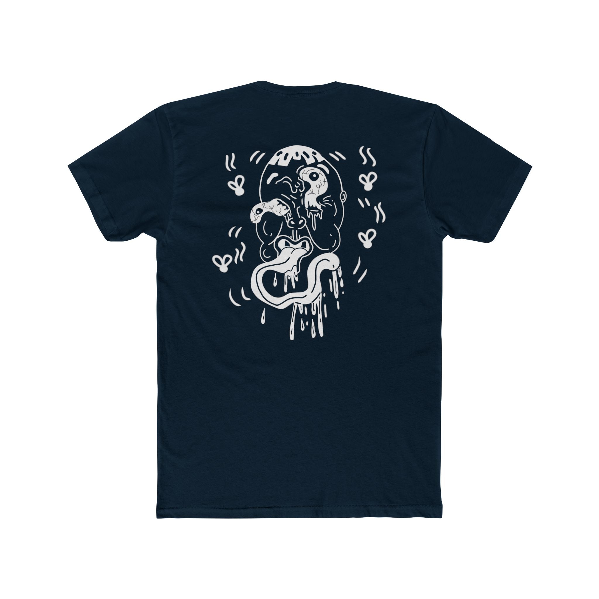 Front and back ugly face expired graphic Tee
