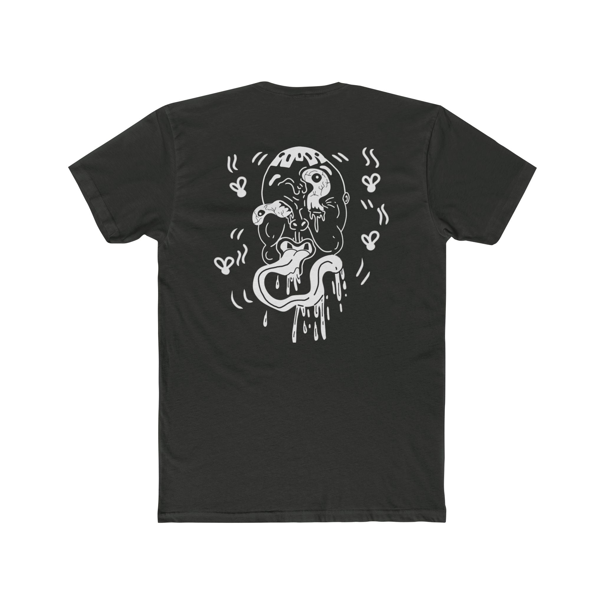 Front and back ugly face expired graphic Tee