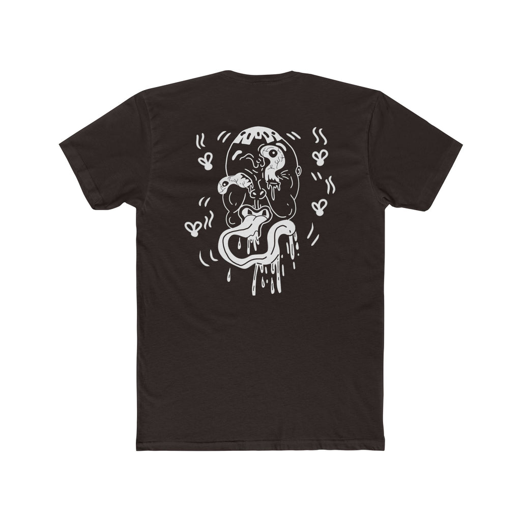 Front and back ugly face expired graphic Tee