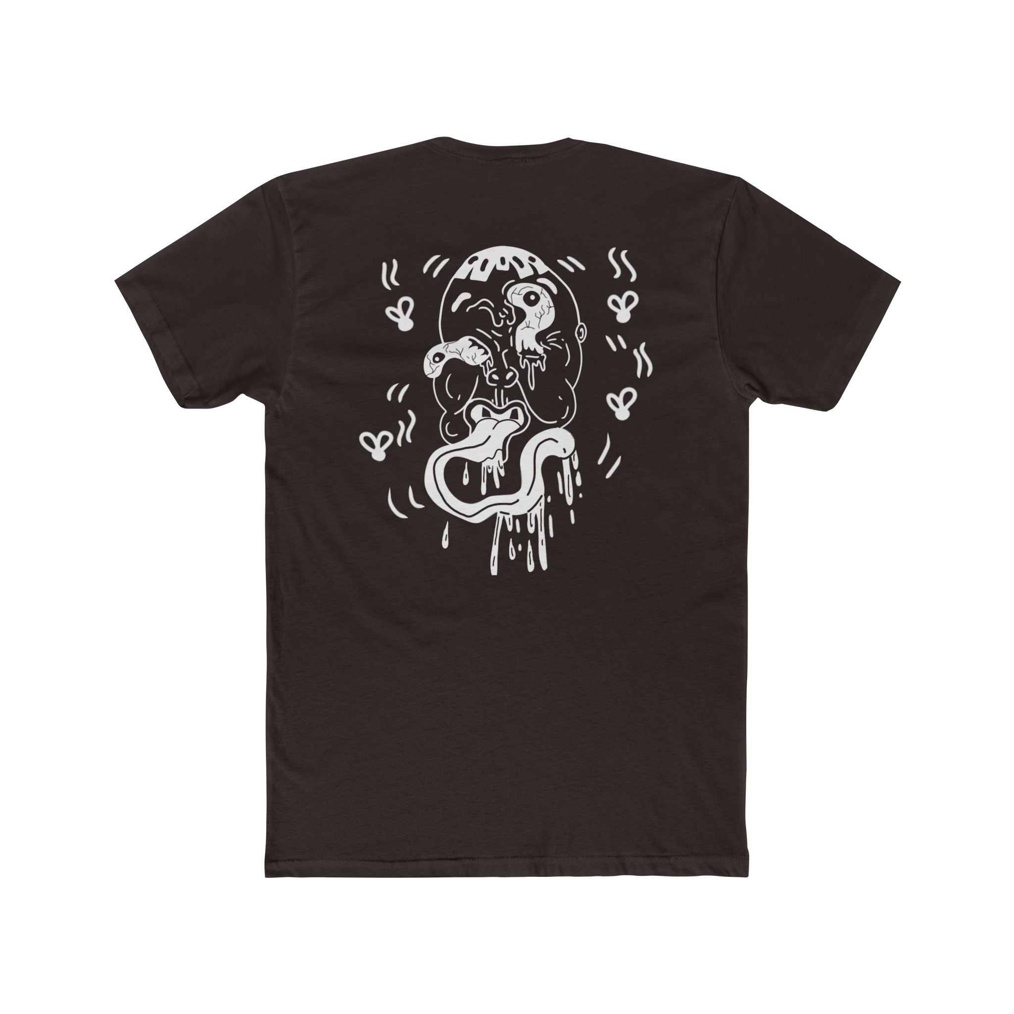 Front and back ugly face expired graphic Tee