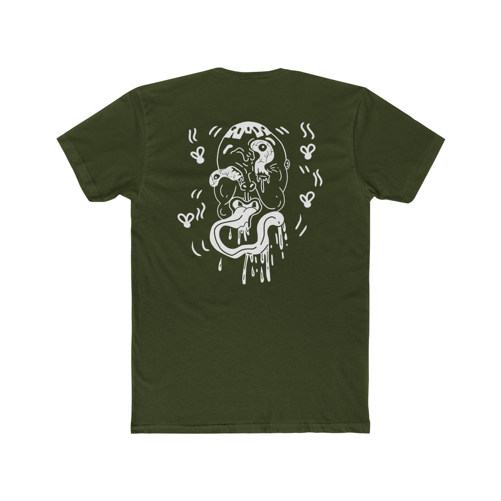 Front and back ugly face expired graphic Tee